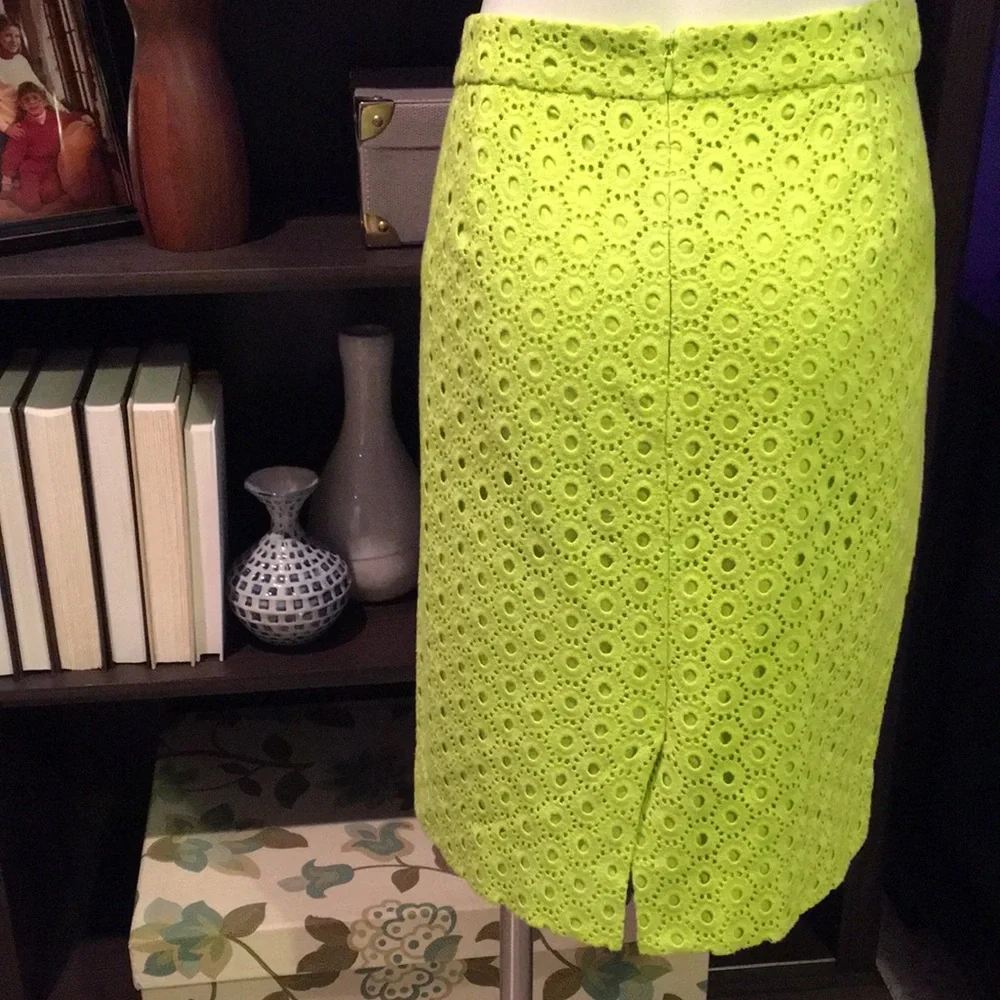 J. Crew Eyelet No. 2 Pencil Skirt 4